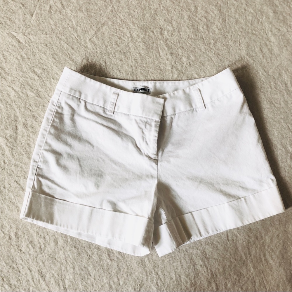 Express white shorts, 2